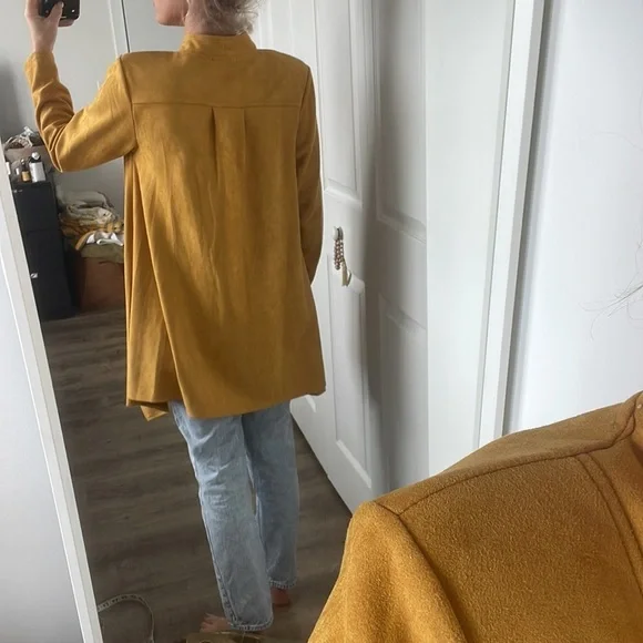 Feratelli faux leather asymmetrical coat - Picture 2 of 6